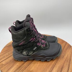 Merrell Thermo Shiver Boots Womens Size 7.5 Black Suede Trail Hiking Walking
